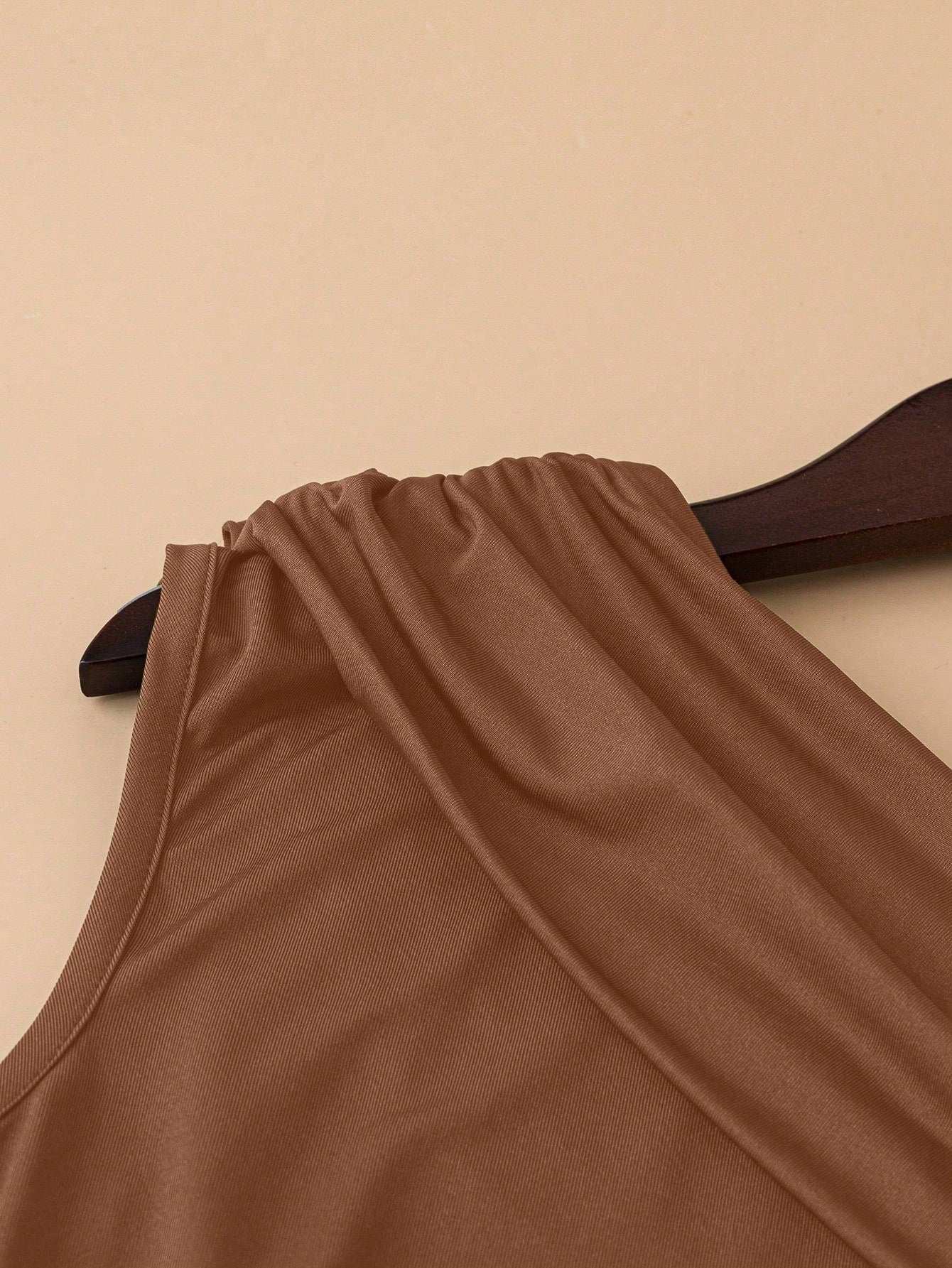 INAWLY Women'S Casual Plain Ruched Camisole and Shorts 2 Piece Set