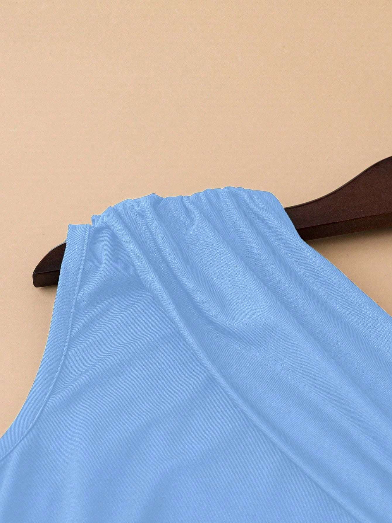 INAWLY Women'S Casual Plain Ruched Camisole and Shorts 2 Piece Set