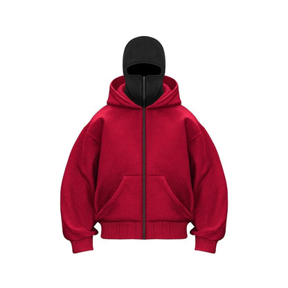 Double Hood Fleece-Lined Sweater